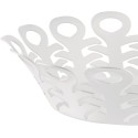Cestino traforato in acciaio Vimini bianco