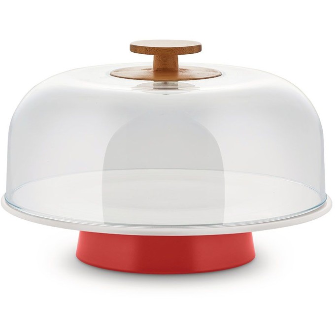 Alzata In Porcellana Mattina Rosso Alessi