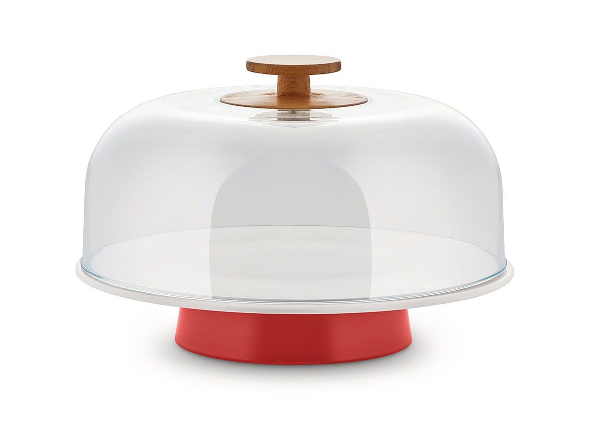 Alzata In Porcellana Mattina Rosso Alessi