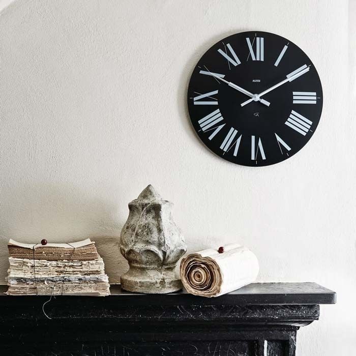 Orologio nero Firenze Alessi