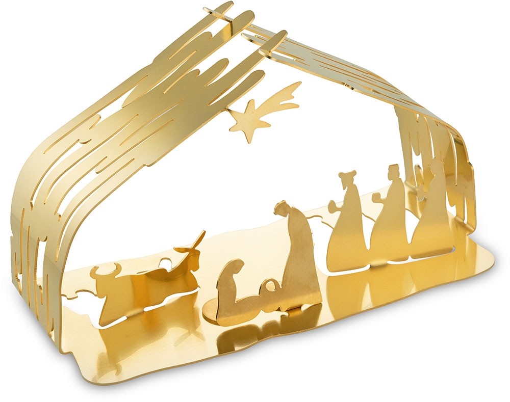 Bark crib presepe oro alessi