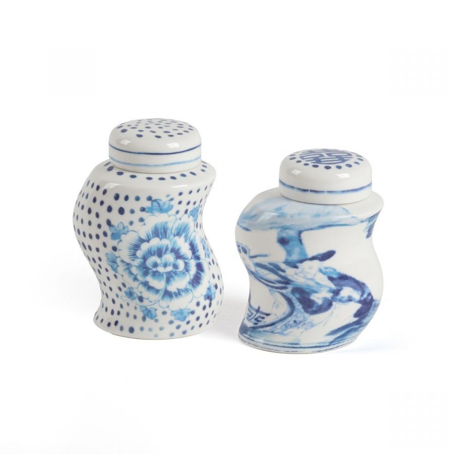 Porcelain Spices Shaker Set Classics On Acid - Dots&Ginger