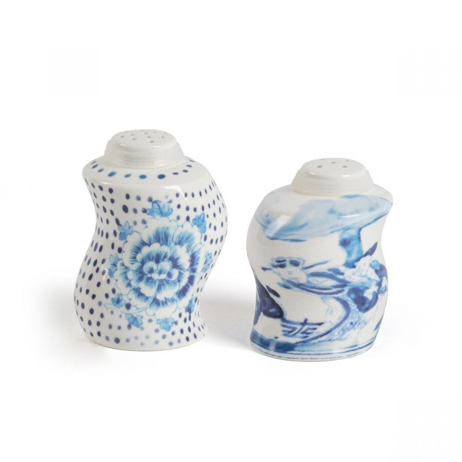 Porcelain Spices Shaker Set Classics On Acid - Dots&Ginger