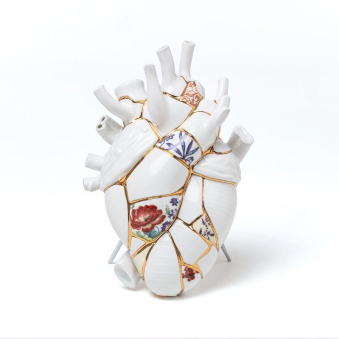 Vaso In Porcellana Love In Bloom - Kintsugi