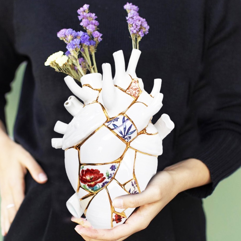 Vaso In Porcellana Love In Bloom - Kintsugi