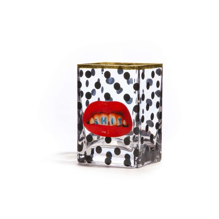 Vaso In Vetro Toiletpaper  - Shit Pois