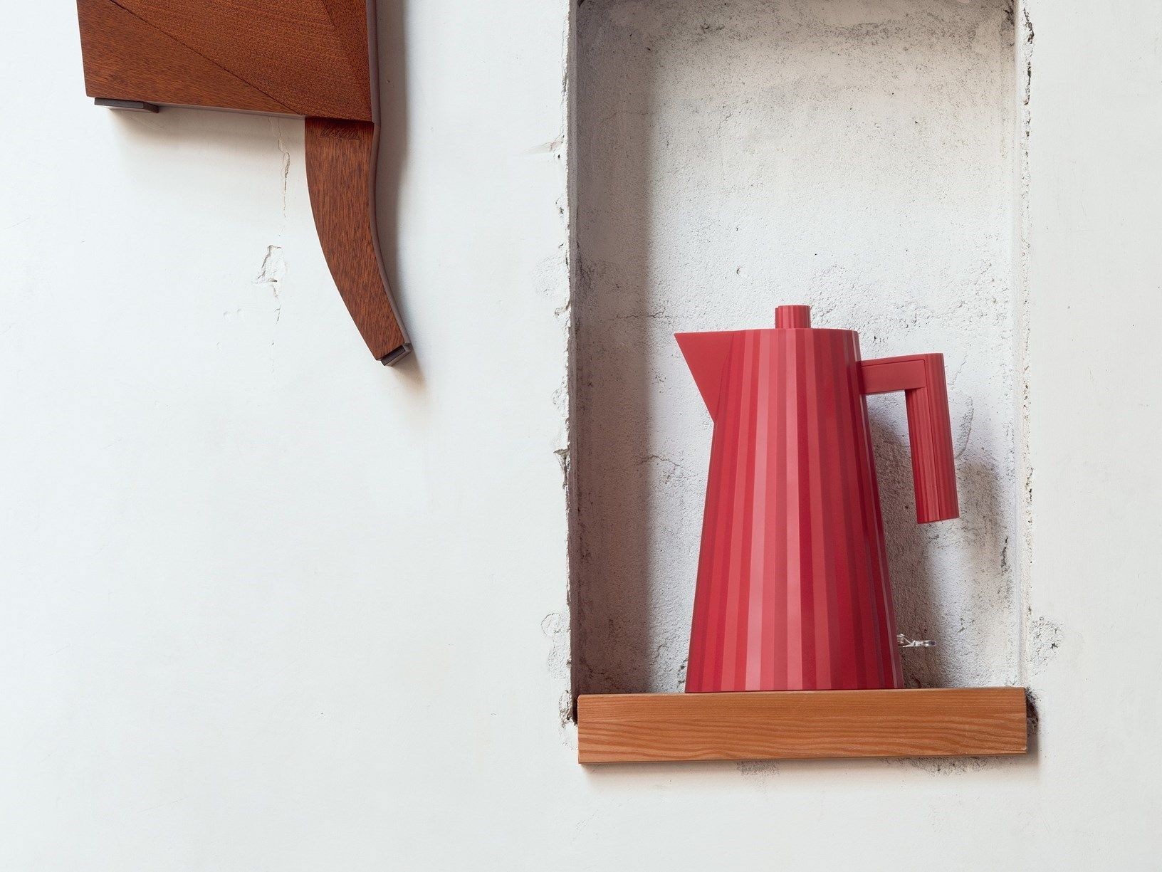 Plissè bollitore elettrico rosso 1,7lt alessi