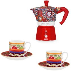 Set 2 tazze con Caffettiera