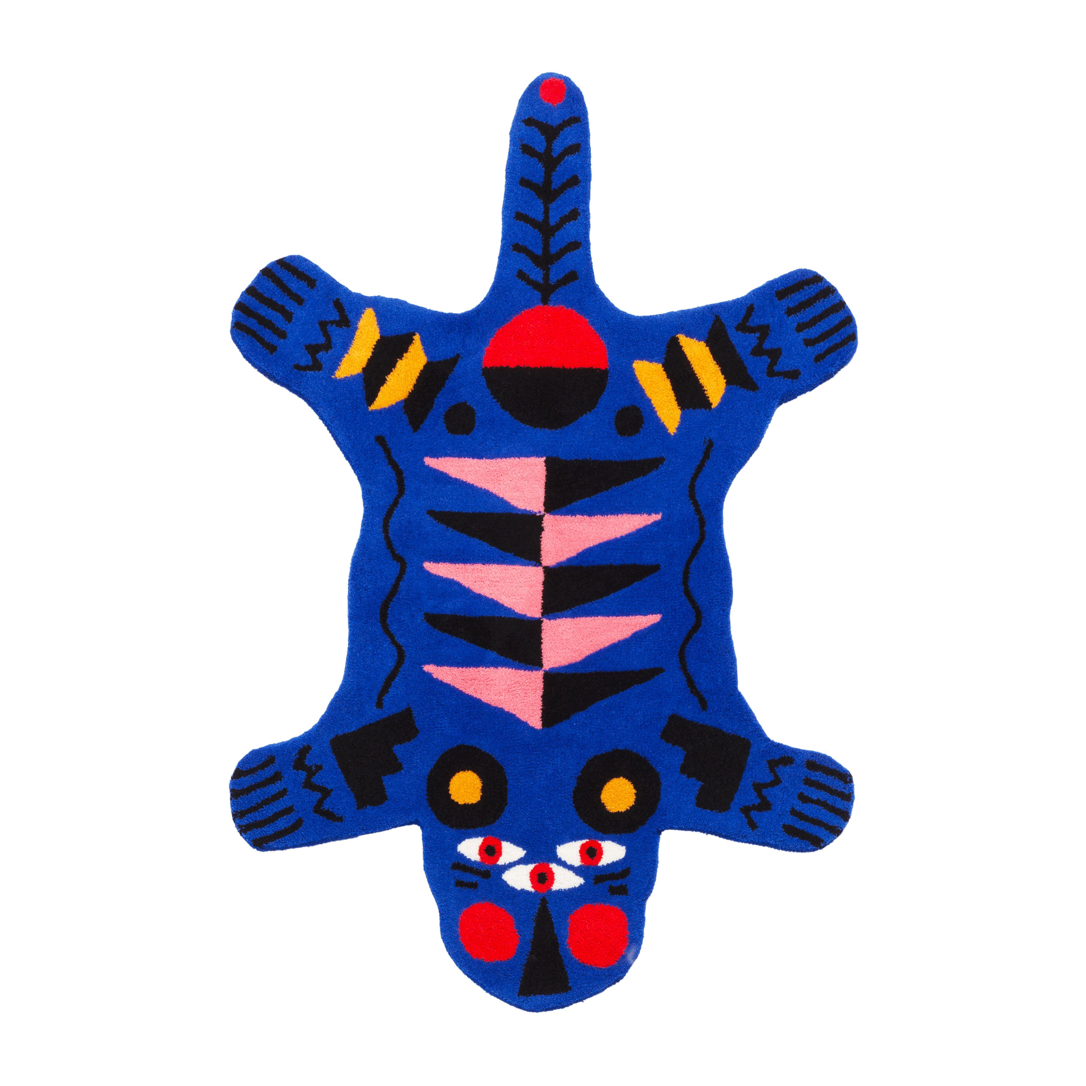 Tappeto Blue Panther Oggian Qeeboo