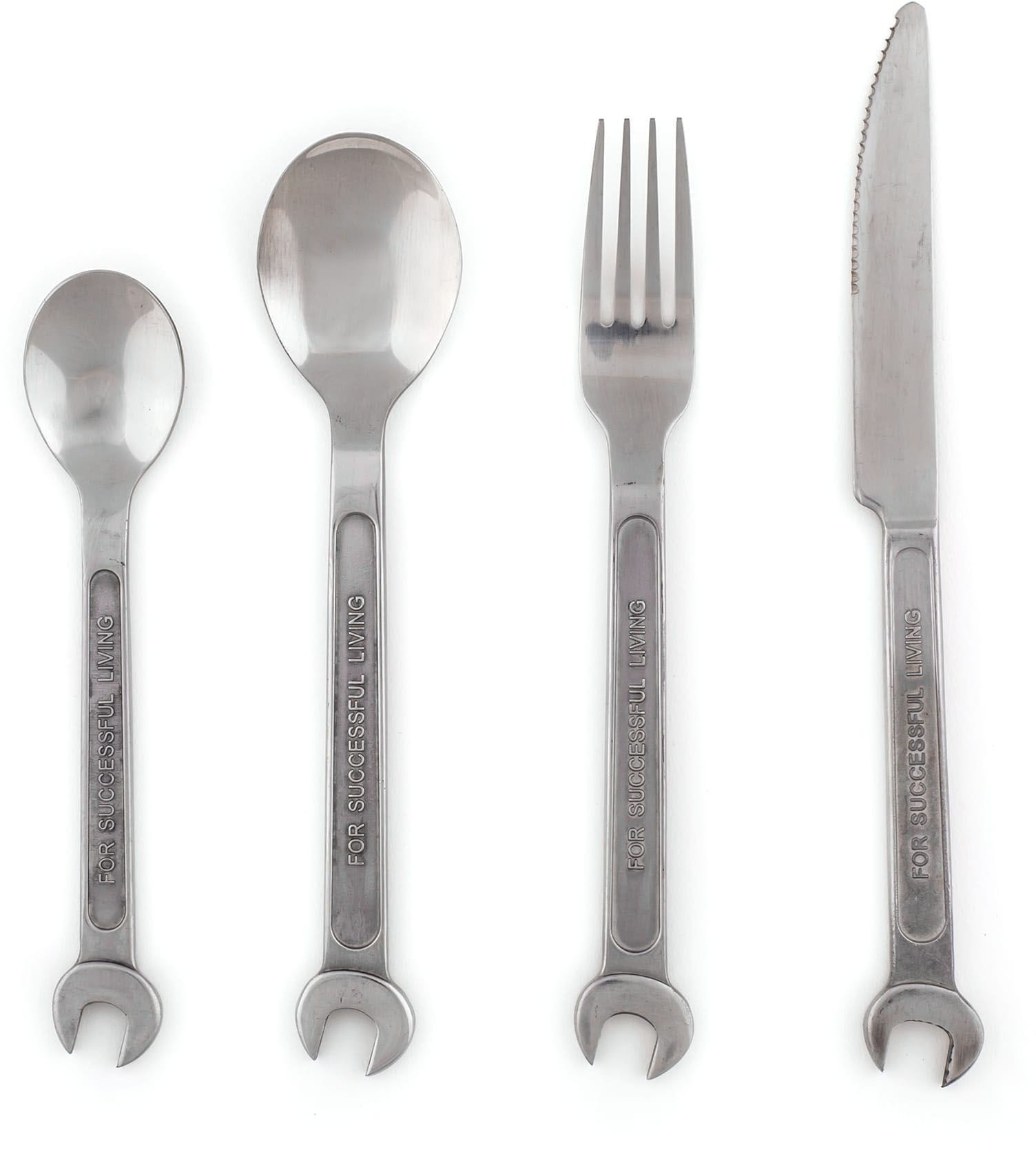 Set 4 posate in acciaio 18/0 diy seletti