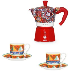 Set 2 tazze con Caffettiera