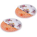 Set 2 Porcelain Bread Plate Hybrid Olivia