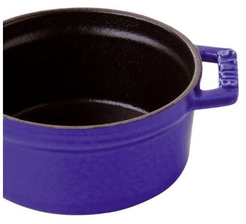 La cocotte tonda blu cm  26 staub