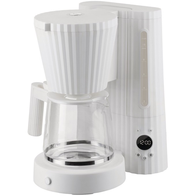 Plisse Filter Coffee Machine White Alessi