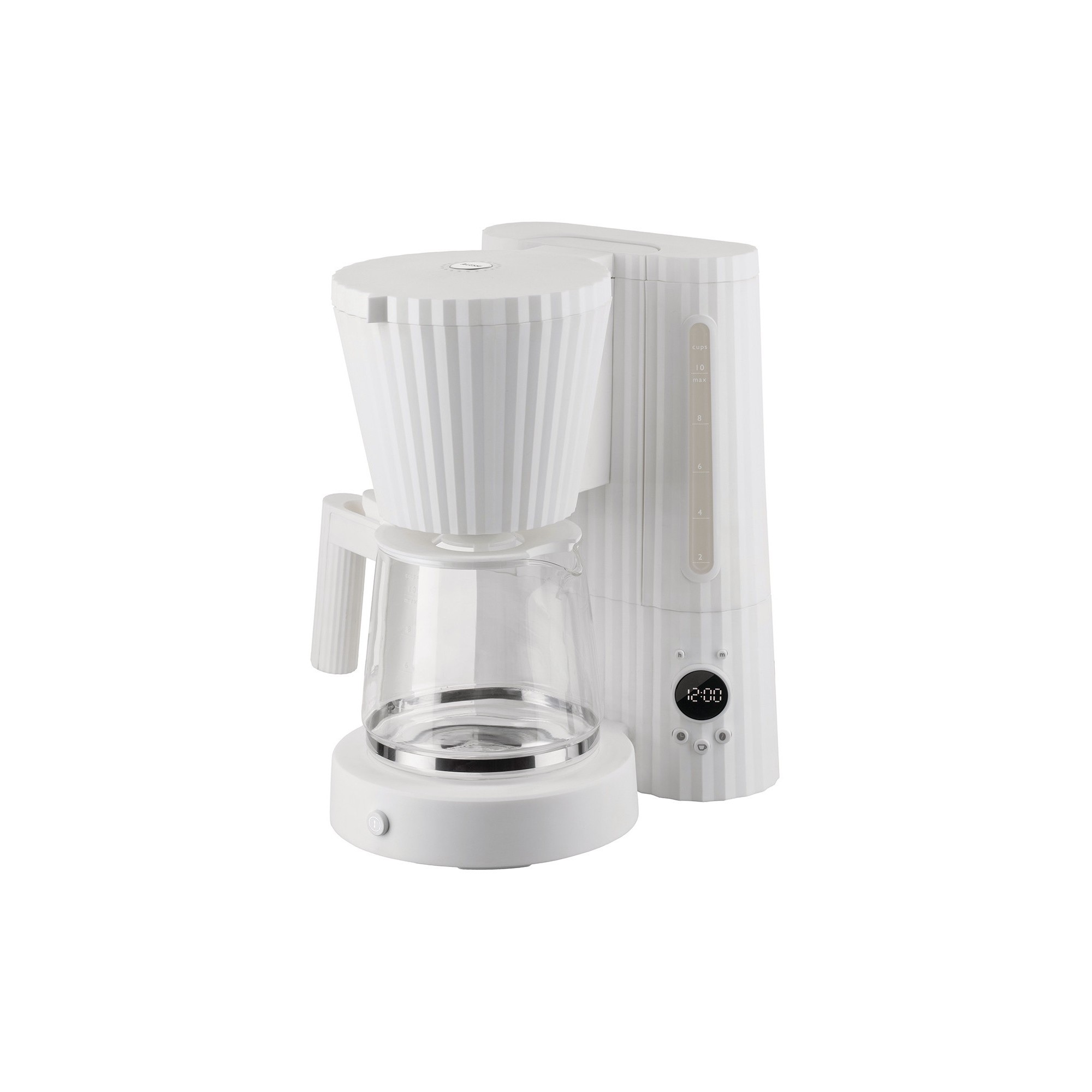 Plisse Filter Coffee Machine White Alessi