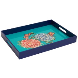Tray 45X34 Queen Flw Green