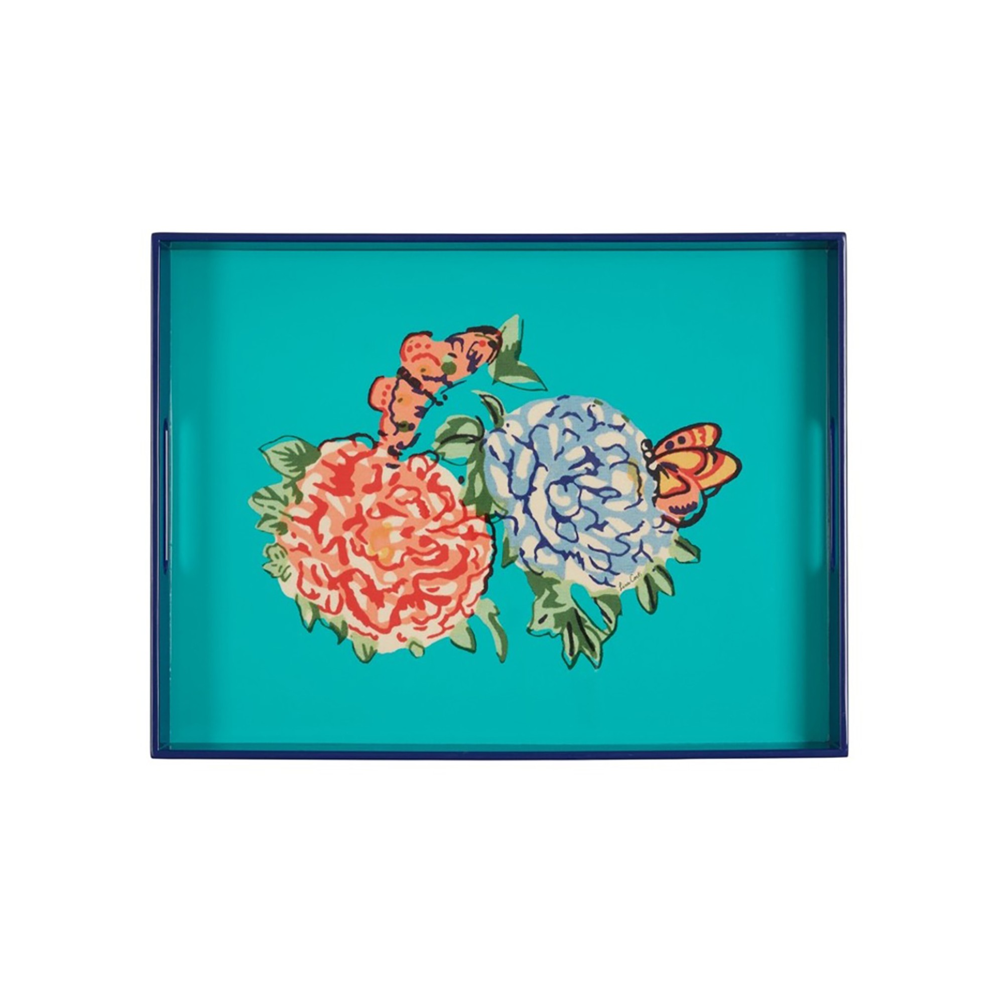 Tray 45X34 Queen Flw Green