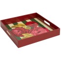 Tray 40.5X40.5 Nizam Stripes Green-Natural