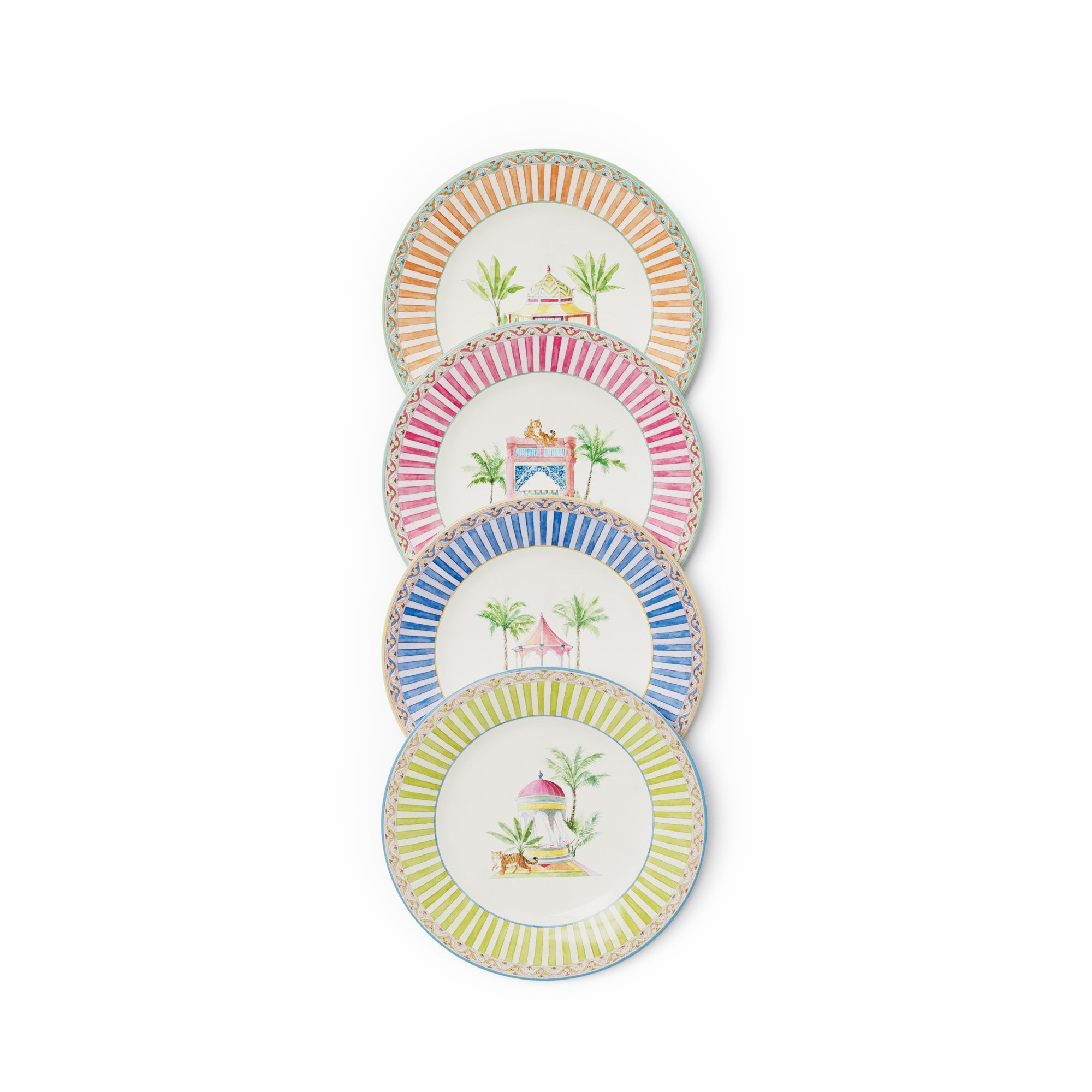 set di 4 piatti da dessert Sariska Assorted