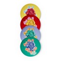 set di 4 piatti da dessert Indian Tiger Assorted