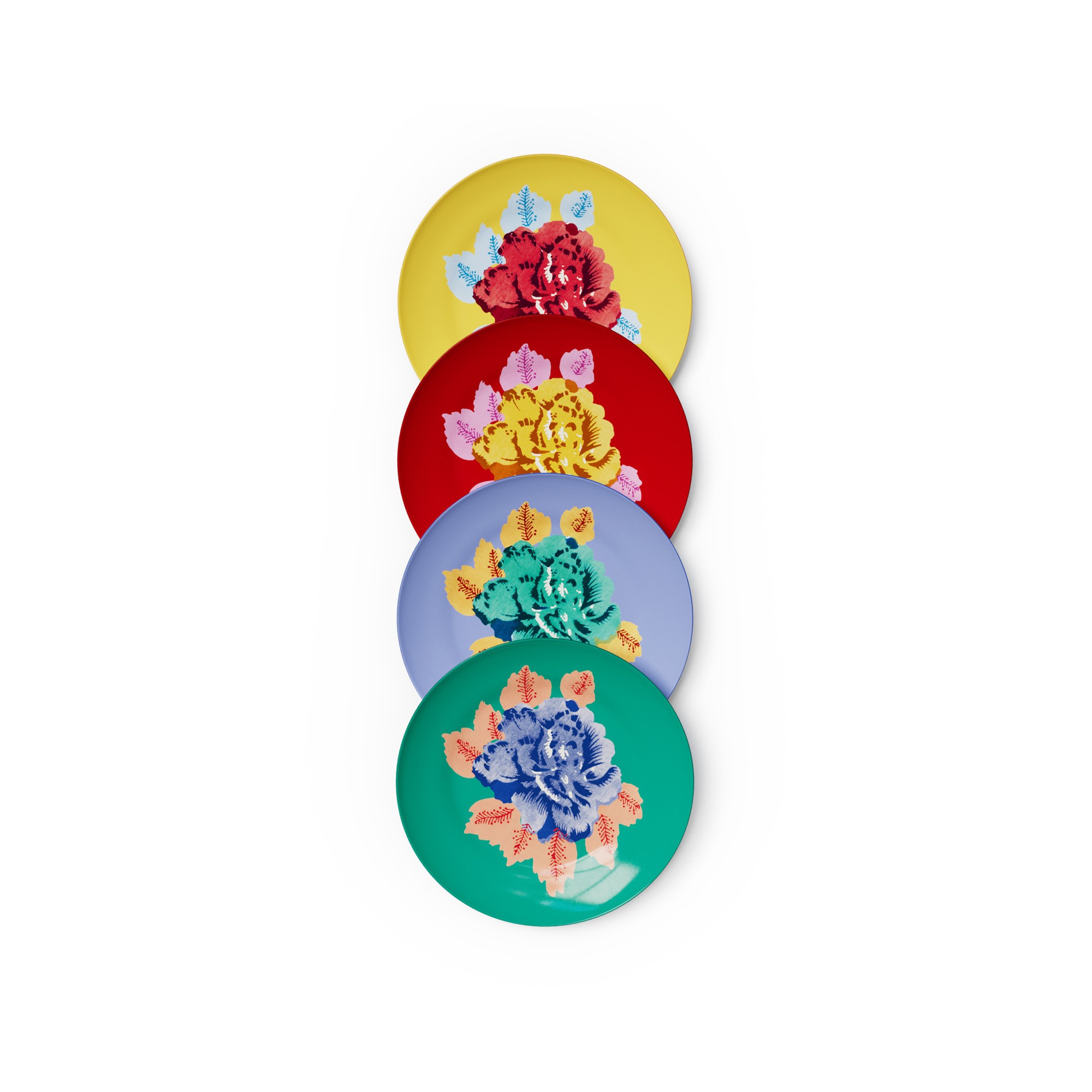 set di 4 piatti da dessert Indian Tiger Assorted