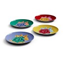 set di 4 piatti da dessert Indian Tiger Assorted