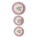 Table Set Plate 3X Porcelain Sariska Pink Unica