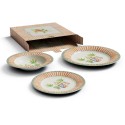 Table Set Plate 3X Porcelain Sariska Orange Unica