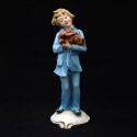 Statua blu con coniglio 21cm
