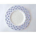 Piatto tondo porcellana traforata 20cm bianco Hervit