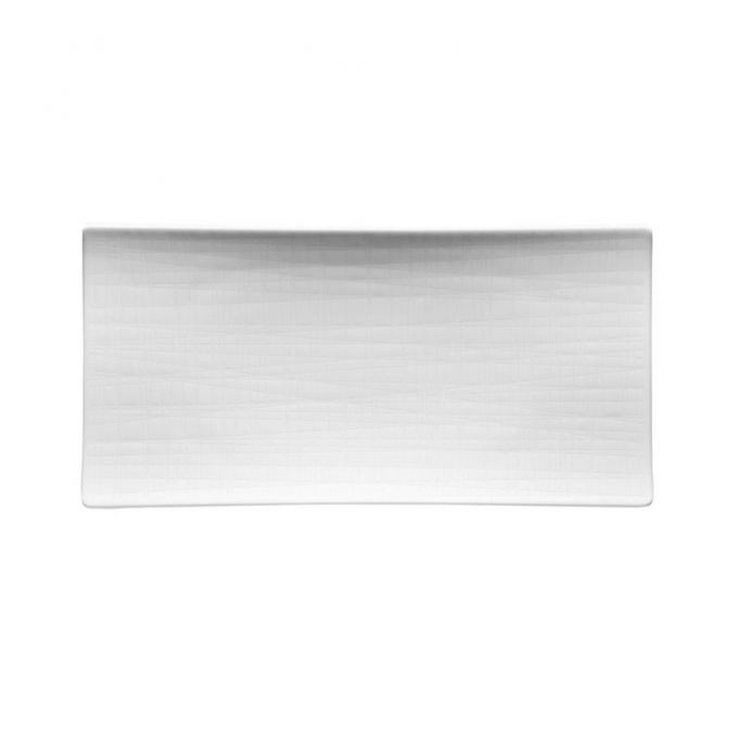 Piatto piano 26 x 13 cm bianco mesh rosenthal