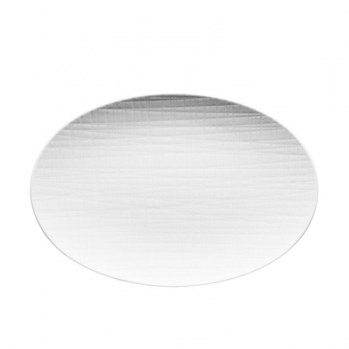 Piatto ovale 25 cm bianco mesh rosenthal