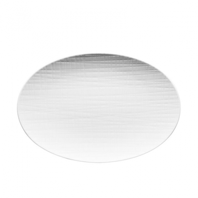 Piatto ovale 25 cm bianco mesh rosenthal
