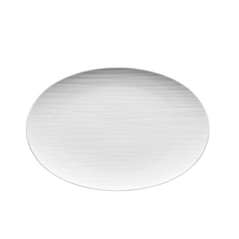 Piatto ovale 30 cm bianco mesh rosenthal