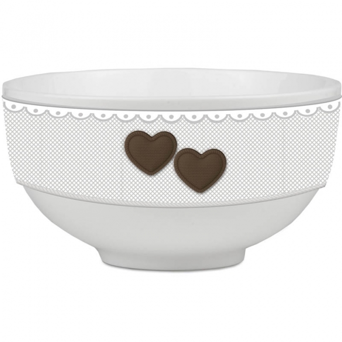 Bowl cuoricini bianco choco baci milano