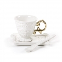 Tazza caffe' in porcellana i-wares gold seletti