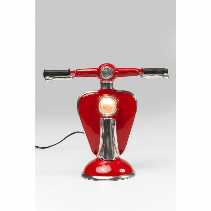 Lampada da tavolo scooter rosso led kare design